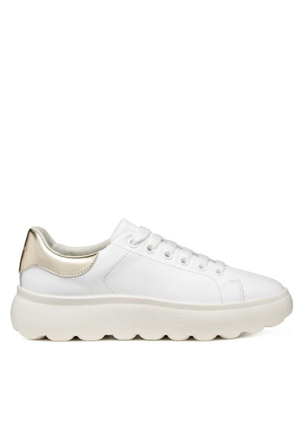 Geox Sneakersy D Spherica Ec4.1 D45TCD 085BN C1327 Biały. Kolor: biały. Materiał: skóra