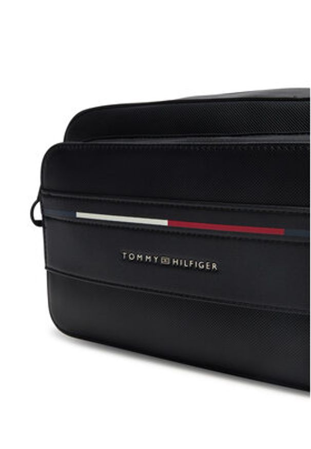 TOMMY HILFIGER - Tommy Hilfiger Saszetka AM0AM13199 Czarny. Kolor: czarny. Materiał: skóra
