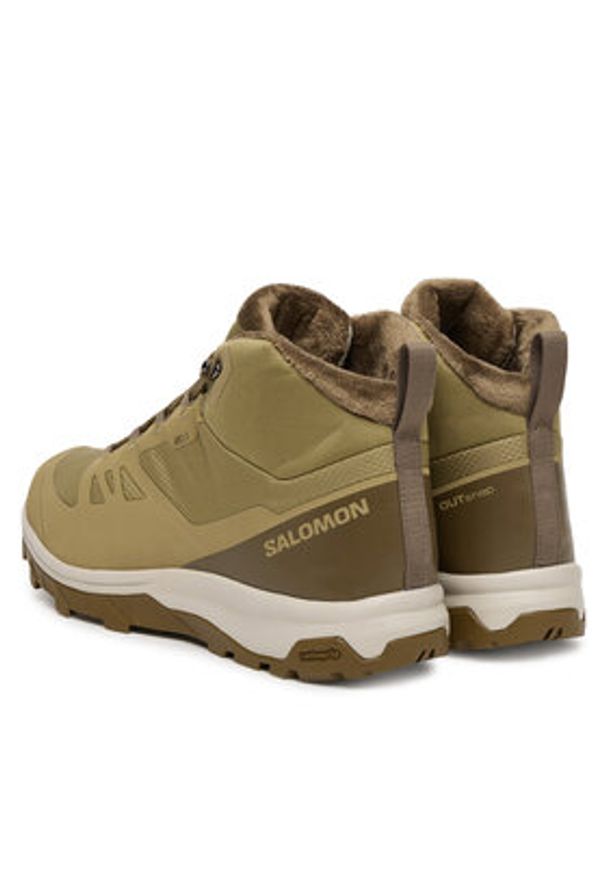 salomon - Salomon Trekkingi Outsnap Waterproof L47854000 Zielony. Kolor: zielony. Materiał: materiał. Sport: turystyka piesza