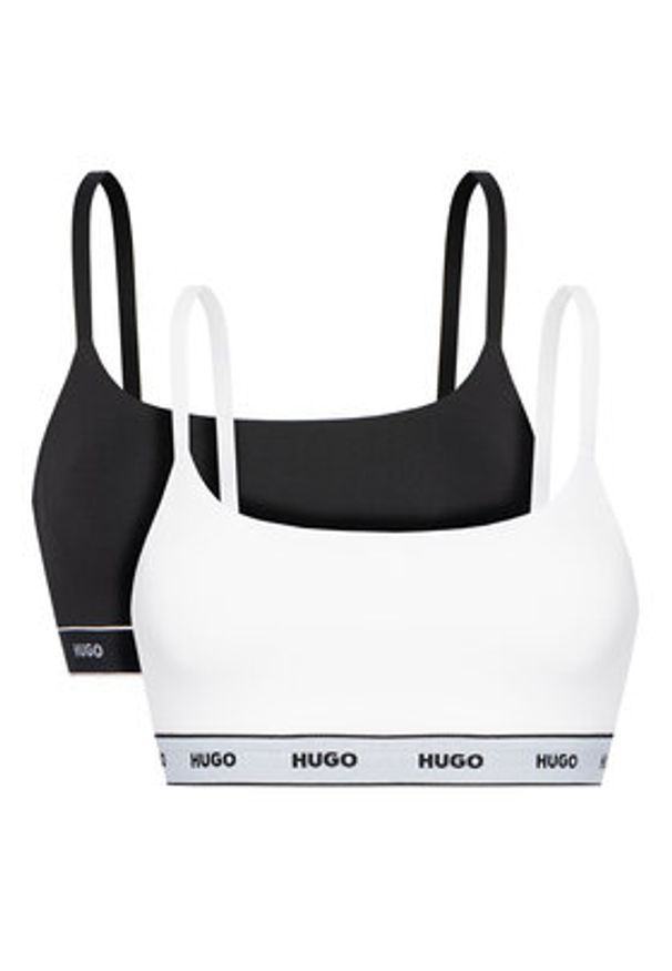 Hugo - HUGO Komplet 2 biustonoszy topów Twin 50545691 Kolorowy. Materiał: bawełna. Wzór: kolorowy