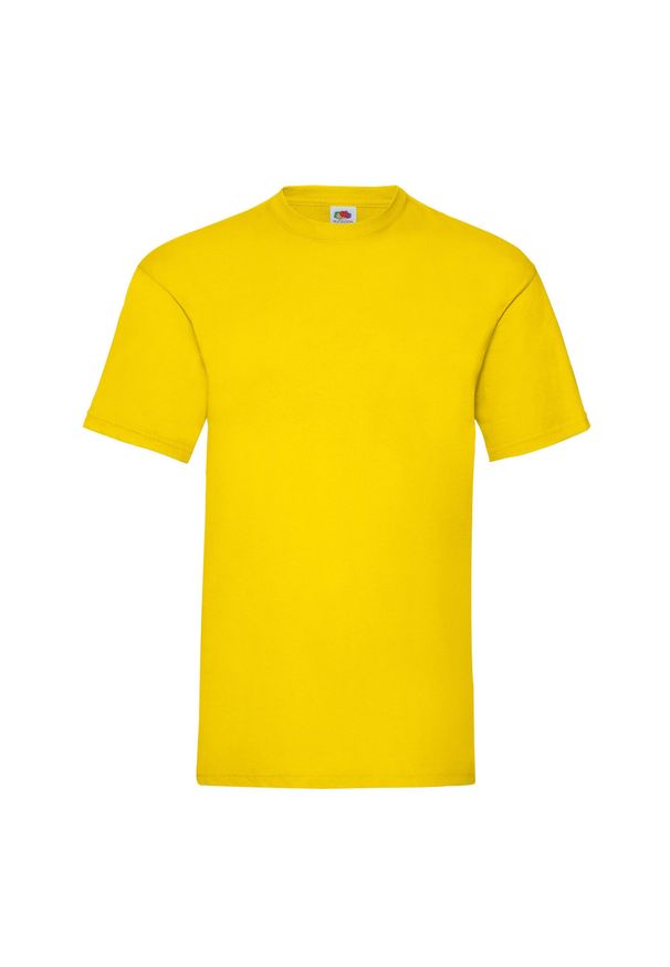 FRUIT OF THE LOOM - Koszulka Unisex Dla Dorosłych Valueweight. Kolor: żółty
