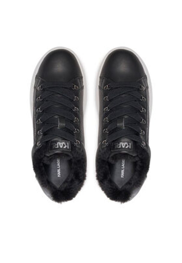 Karl Lagerfeld - KARL LAGERFELD Sneakersy KL57544 Czarny. Kolor: czarny. Materiał: skóra