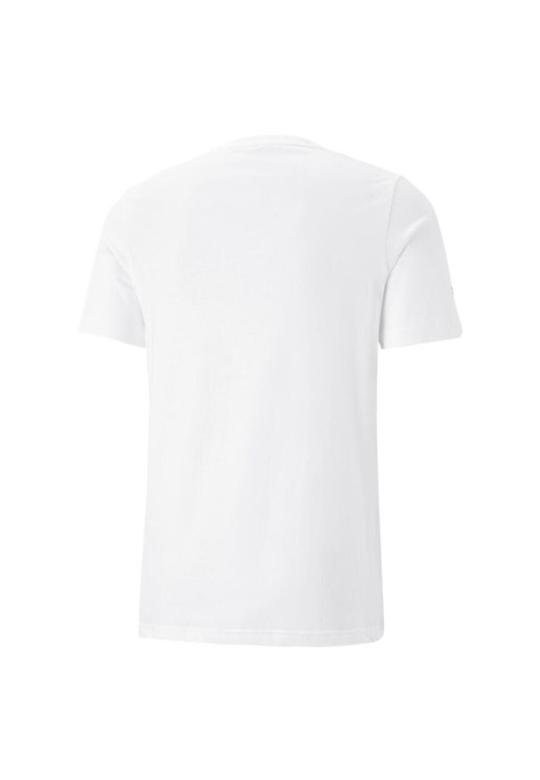 T-shirt z krótkim rękawem męski Puma BMW MMS ESS LOGO. Kolor: biały. Materiał: poliester, bawełna. Długość rękawa: krótki rękaw. Długość: krótkie. Sport: fitness