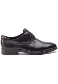 ecco - ECCO Półbuty Melbourne 62163450839 Czarny. Kolor: czarny. Materiał: skóra