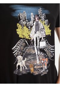 DKNY T-Shirt P61M0WNA Czarny Regular Fit. Kolor: czarny. Materiał: bawełna #5