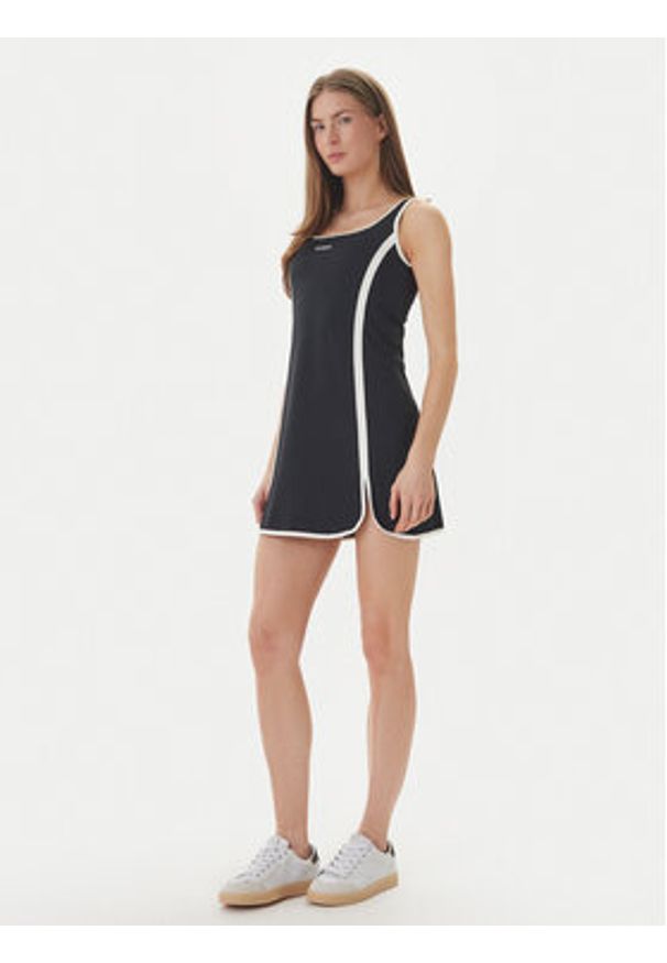 Guess Sukienka codzienna V6GK06 K2997 Czarny Classic Fit. Okazja: na co dzień. Kolor: czarny. Materiał: syntetyk. Typ sukienki: proste. Styl: casual