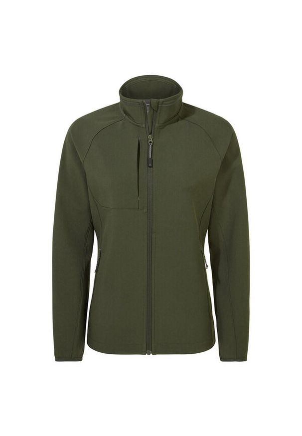 CRAGHOPPERS - Kurtka Damska Expert Basecamp Soft Shell. Kolor: zielony. Materiał: softshell. Sport: turystyka piesza