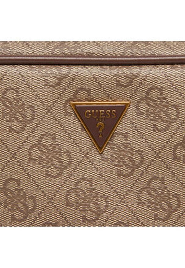 Guess Saszetka Vezzola Smart Accessories PMEVZL P3145 Beżowy. Kolor: beżowy. Materiał: skóra