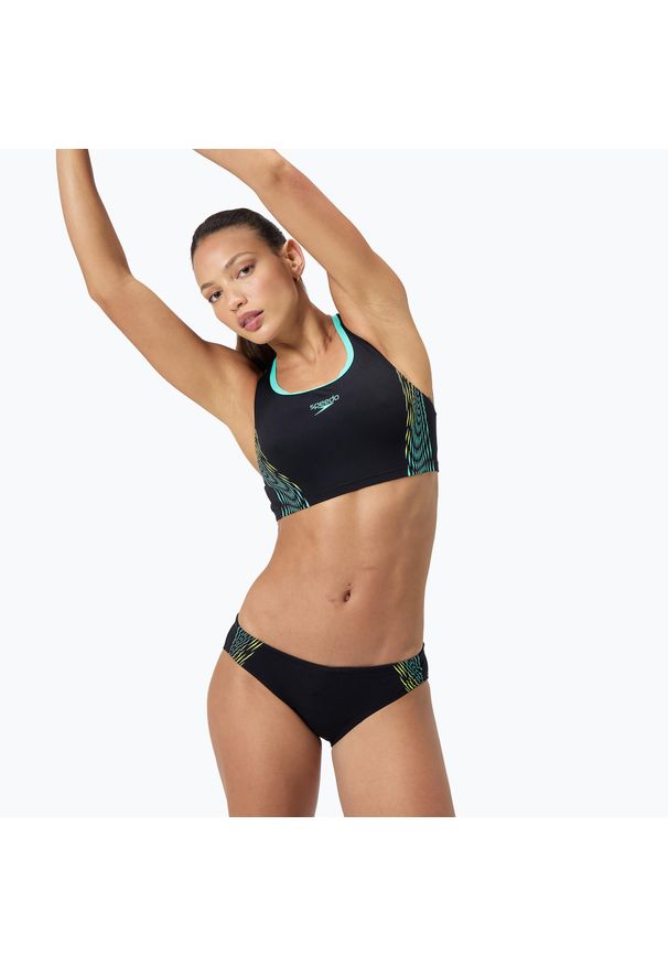 Strój pływacki dwuczęściowy damski Speedo Placement. Kolor: czarny