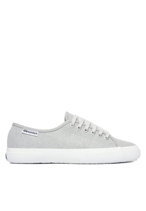 Tenisówki Superga. Kolor: srebrny. Materiał: jersey