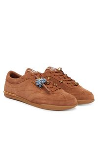 MICHAEL Michael Kors Sneakersy Nolan 43S6NOFS2S Brązowy. Kolor: brązowy. Materiał: skóra, zamsz #2