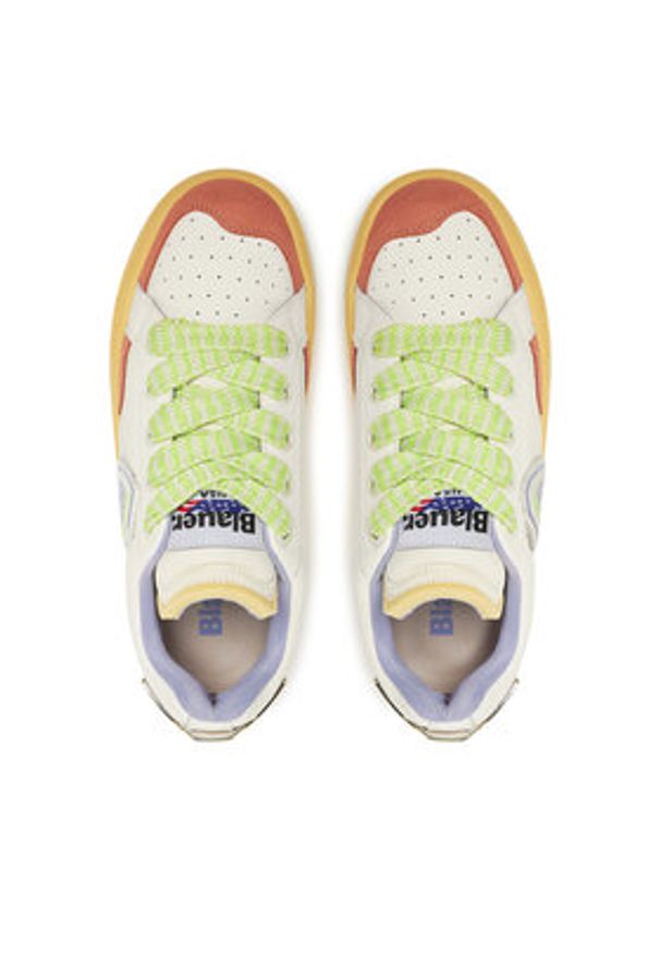 Blauer Sneakersy S5ADEL02/LEA Biały. Kolor: biały. Materiał: skóra