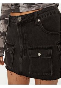 One Teaspoon Spódnica mini Sloane 26668 Czarny Regular Fit. Kolor: czarny. Materiał: bawełna #5