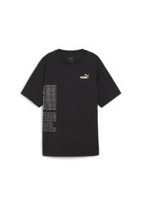 Podkoszulek damskie Puma Power Logo Love. Kolor: czarny. Materiał: materiał, bawełna. Sport: joga i pilates #1