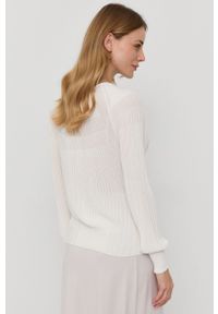 MAX&Co. Sweter damski kolor kremowy. Okazja: na co dzień. Kolor: beżowy. Materiał: dzianina. Długość rękawa: długi rękaw. Długość: długie. Styl: casual