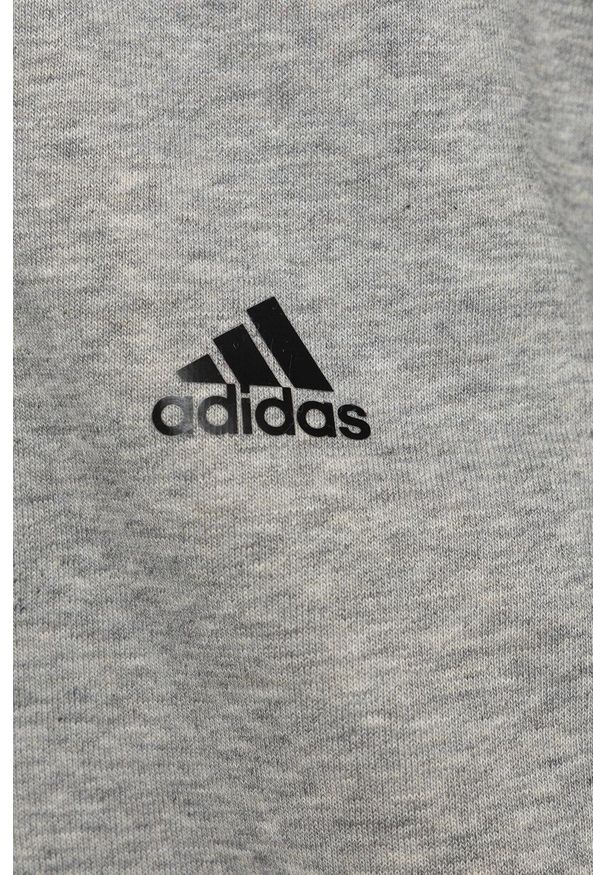 adidas Performance Bluza dziecięca kolor szary z kapturem z aplikacją. Okazja: na co dzień. Typ kołnierza: kaptur. Kolor: szary. Materiał: dzianina, poliester. Wzór: aplikacja. Styl: casual
