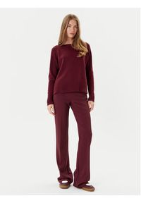 Marella Sweter Celia 2523366215 Bordowy Regular Fit. Kolor: czerwony. Materiał: wełna #4