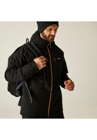 Regatta - Kurtka męska przejściowa ocieplana Highton Stretch. Kolor: wielokolorowy, szary, fioletowy. Materiał: materiał, puch. Sport: turystyka piesza #1