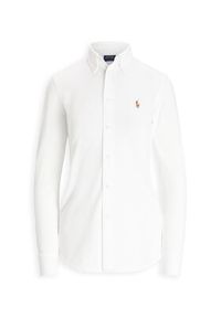 Polo Ralph Lauren Koszula Heidi 211664427003 Biały Slim Fit. Typ kołnierza: polo. Kolor: biały. Materiał: bawełna