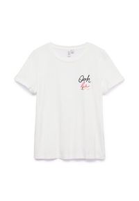 Vero Moda T-Shirt Ikami 10340181 Biały Regular Fit. Kolor: biały. Materiał: bawełna #4