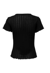 only - ONLY T-Shirt Carlotta 15256154 Czarny Tight Fit. Kolor: czarny. Materiał: bawełna #4