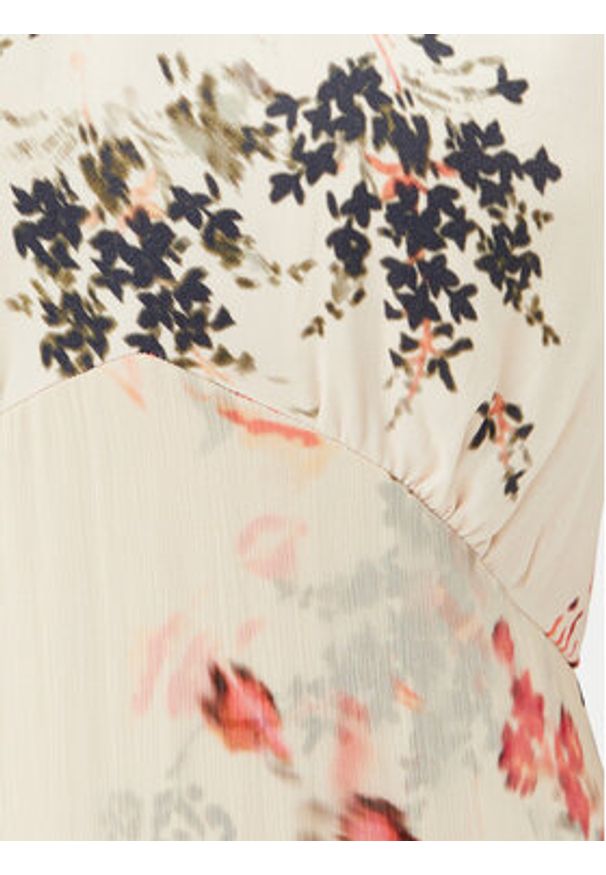 French Connection Sukienka letnia 71YFU 90 Beżowy Regular Fit. Kolor: beżowy. Materiał: wiskoza. Sezon: lato