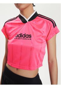 Adidas - adidas T-Shirt Tiro Summer IS0727 Różowy Slim Fit. Kolor: różowy. Materiał: syntetyk #3