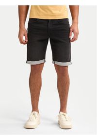 Petrol Industries Szorty jeansowe M-ROS-SHO001 Szary Slim Fit. Kolor: szary. Materiał: bawełna