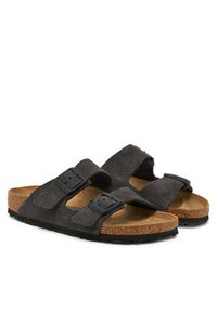 Birkenstock Klapki Arizona zamsz 1028592 Szary. Kolor: szary. Materiał: skóra, zamsz #6