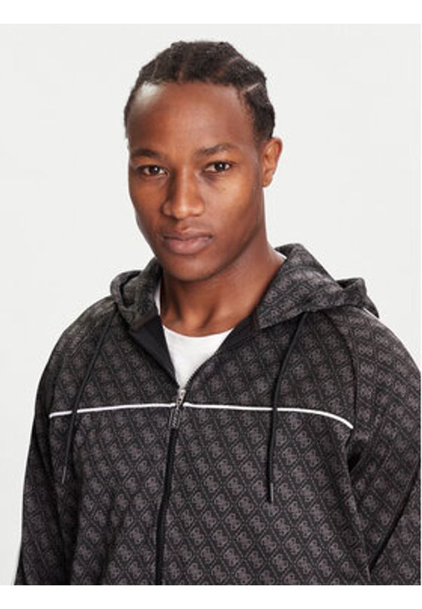 Guess Bluza Z5BQ13 K2042 Czarny Relaxed Fit. Kolor: czarny. Materiał: syntetyk