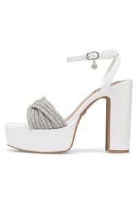 Nine West Sandały WFA2736-1 Biały. Kolor: biały. Materiał: syntetyk