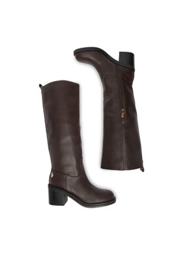 U.S. Polo Assn. Kozaki EO-SABINA002W/EY1 Brązowy. Kolor: brązowy. Materiał: materiał