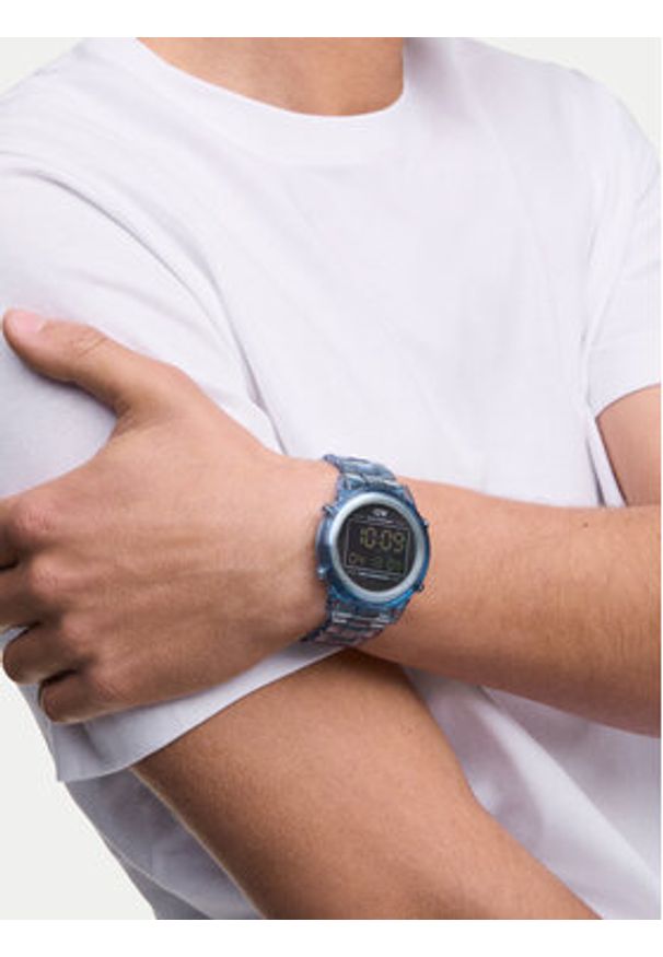Daniel Wellington Zegarek DW00100770 Niebieski. Kolor: niebieski. Materiał: syntetyk