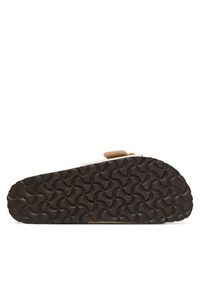 Birkenstock Klapki Catalina Cushion Buckle 1029393 Écru. Materiał: skóra #5