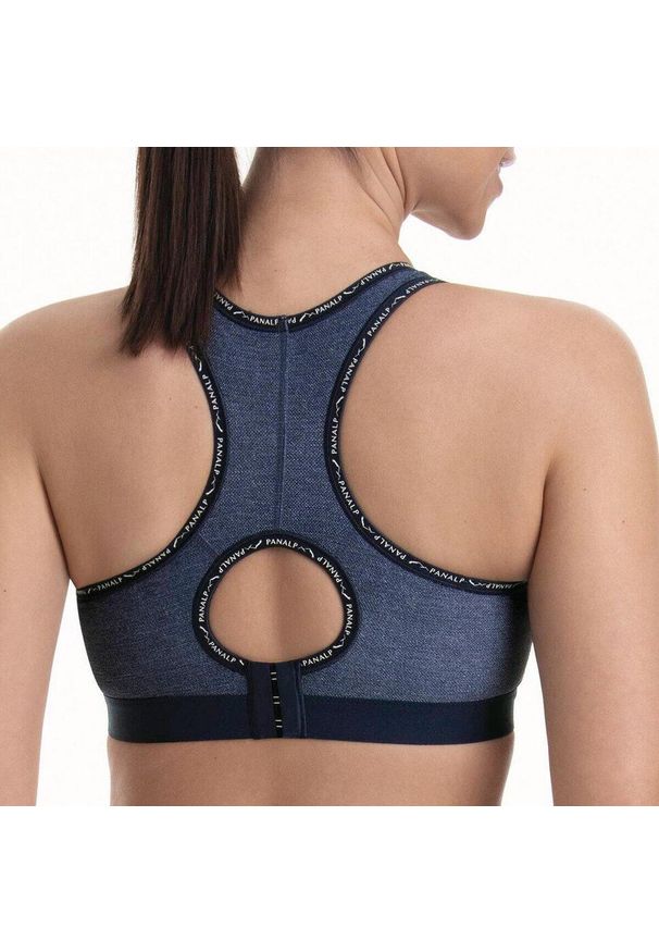 ANITA ACTIVE - Stanik do biegania Pan Alp z wysoki poziomem podtrzymywania. Kolor: niebieski. Materiał: poliester, poliamid, elastan. Sport: fitness