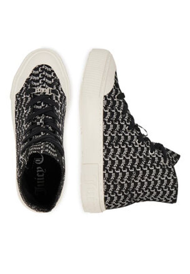 Juicy Couture Trampki VSJU004 Czarny. Kolor: czarny. Materiał: materiał