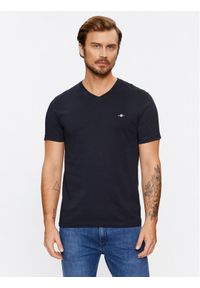 GANT - Gant T-Shirt Shield 2003186 Czarny Slim Fit. Kolor: czarny. Materiał: bawełna #1