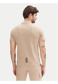 EA7 Emporio Armani T-Shirt 8NPT25 PJVPZ U6155 Beżowy Regular Fit. Kolor: beżowy. Materiał: bawełna #3