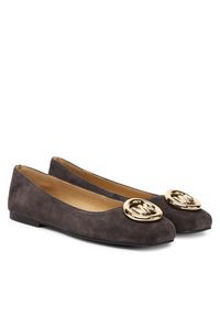 MICHAEL Michael Kors Baleriny Milan 40F5MLFP1S Brązowy. Kolor: brązowy. Materiał: skóra #5
