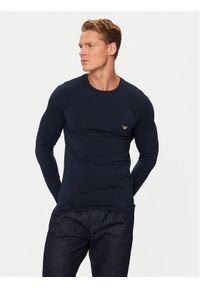 Emporio Armani Underwear Longsleeve 111023 4F512 00135 Granatowy Slim Fit. Kolor: niebieski. Materiał: bawełna. Długość rękawa: długi rękaw