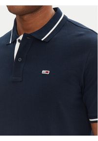 Tommy Jeans Polo DM0DM20745 Granatowy Regular Fit. Typ kołnierza: polo. Kolor: niebieski. Materiał: bawełna
