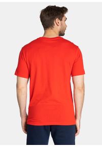 Koszulka męska Champion Organic Cotton Blend Small Script Logo T-Shirt (216480-RS011). Kolor: czerwony. Materiał: materiał #3