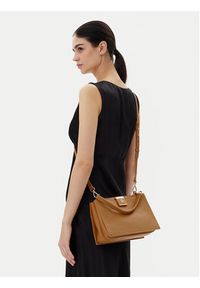 TOMMY HILFIGER - Tommy Hilfiger Torebka Th Her Mini Tote AW0AW17190 Brązowy. Kolor: brązowy. Materiał: skórzane #4