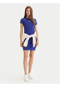 Calvin Klein Jeans Sukienka codzienna Monologo Baby LV047F241G Fioletowy Slim Fit. Okazja: na co dzień. Kolor: fioletowy. Materiał: bawełna. Typ sukienki: proste. Styl: casual #4