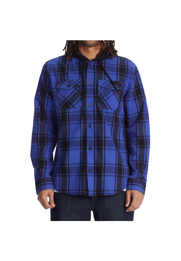 Koszula męskie DC Shoes Ruckus Ed. Kolor: fioletowy. Materiał: bawełna, materiał