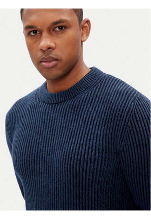 Pepe Jeans Sweter Lawson PM702496 Niebieski Regular Fit. Kolor: niebieski. Materiał: bawełna