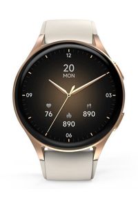 hama - Smartwatch Hama Smartwatch 8900, GPS, AMOLED 1.3, złota koperta, beżowy pasek silikonowy. Rodzaj zegarka: smartwatch. Kolor: wielokolorowy, złoty, beżowy. Styl: sportowy, elegancki