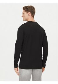 Jack Wolfskin Longsleeve Essential Longsleeve 1808821 Czarny Regular Fit. Kolor: czarny. Materiał: bawełna. Długość rękawa: długi rękaw