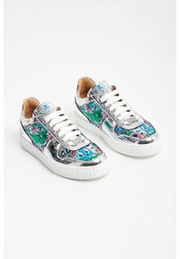 Philipp Plein - Sneakersy damskie PHILIPP PLEIN. Materiał: skóra. Wzór: kolorowy, aplikacja