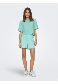 only - ONLY Szorty sportowe 15293692 Zielony Regular Fit. Kolor: zielony. Materiał: bawełna